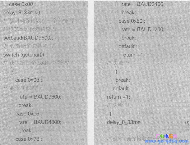 自动波特率检测源代码