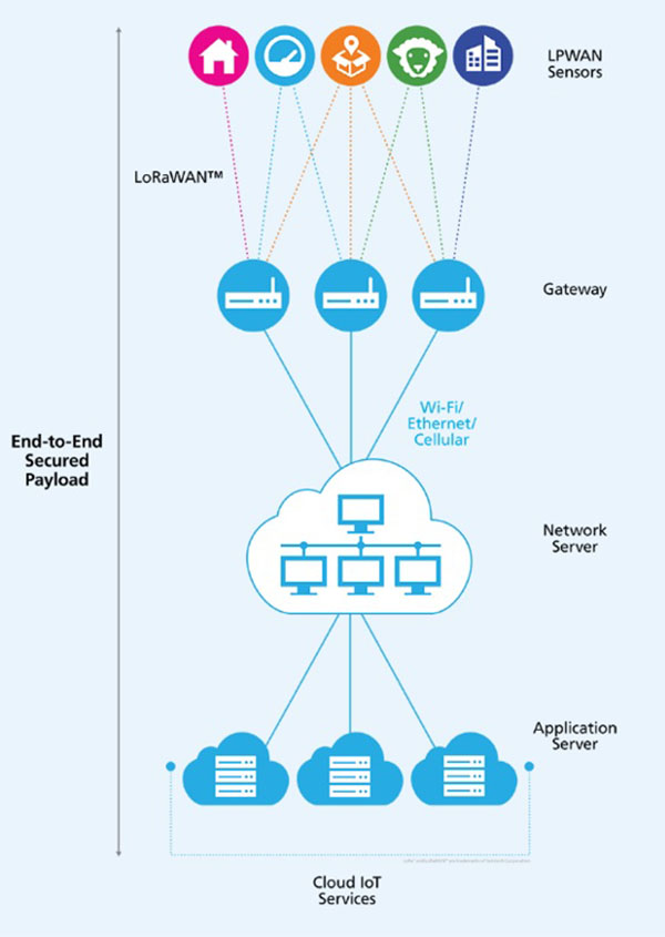 1. LoRa network breakdown.