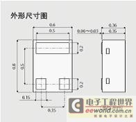 世界最小的晶体管封装“VML0806”开始量产