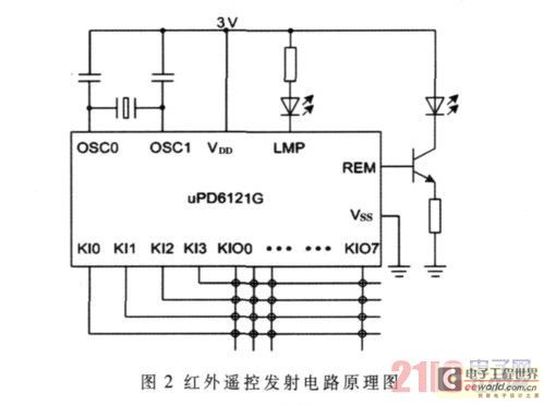 红外遥控发射电路原理图